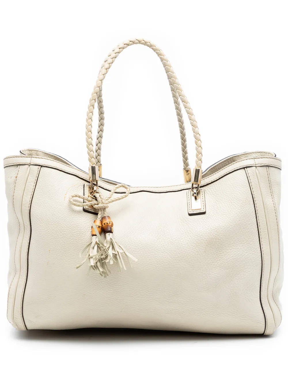 Gucci Pre-Owned 2016-2026 Medium Leather Bella tote bag - Bianco