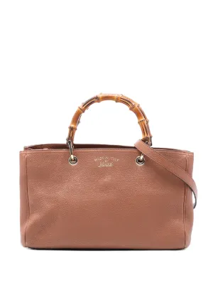 Gucci Pre-Owned 20th Century ミニ スエード バンブー サッチェル