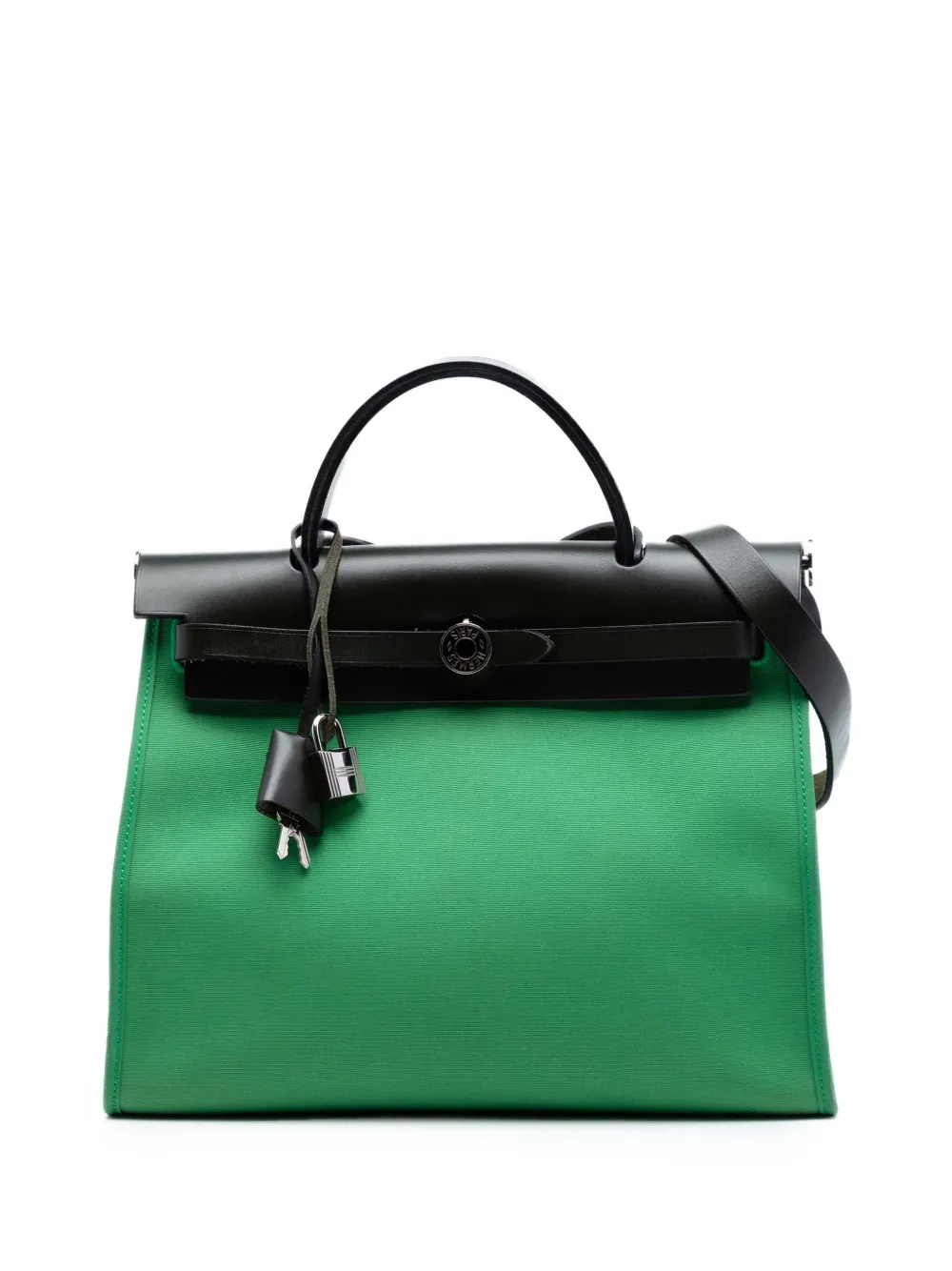 Hermès Pre-Owned 2017 Toile Herbag Zip 31 satchel - Verde