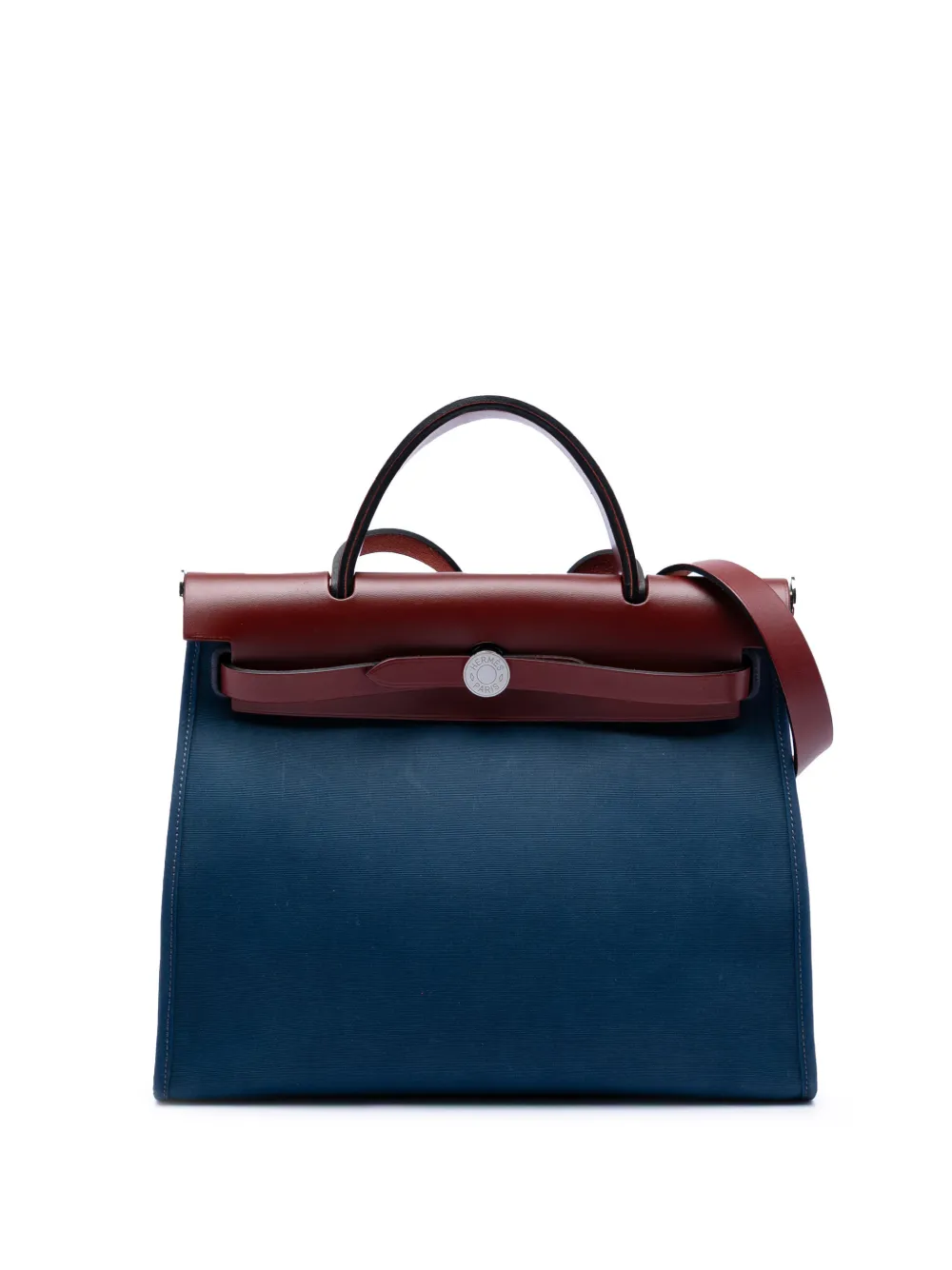 Hermès Pre-Owned 2015-2025 Toile Herbag Zip 31 satchel - Blu