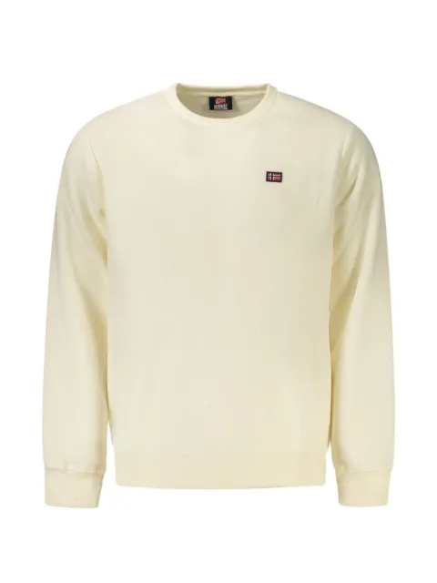 Norwegian Rain crew-neck logo-patch sweater