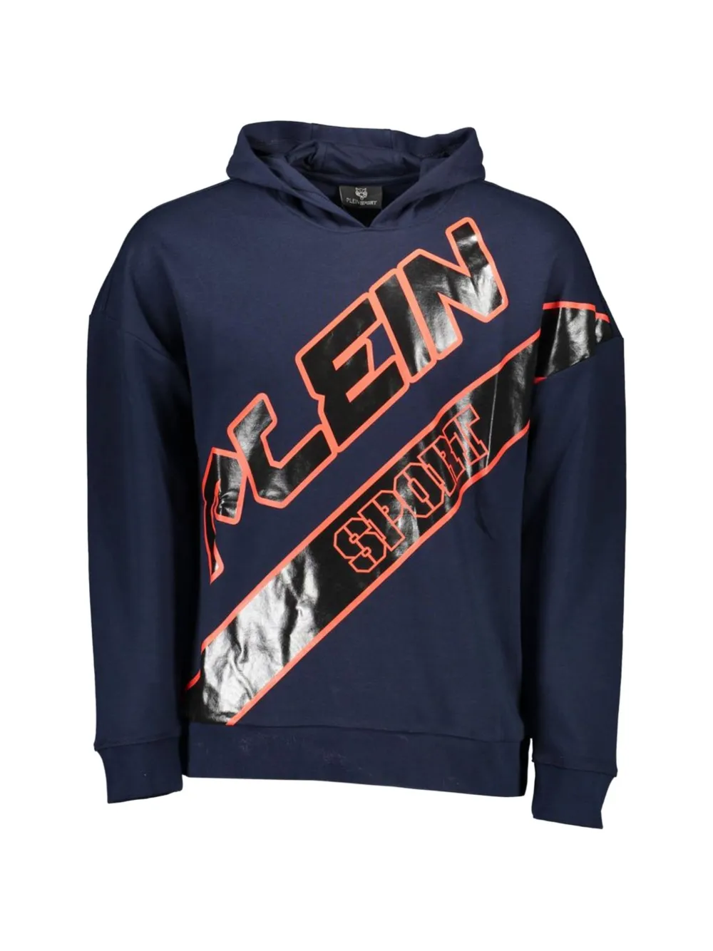Plein Sport graphic-print hoodie - Blau