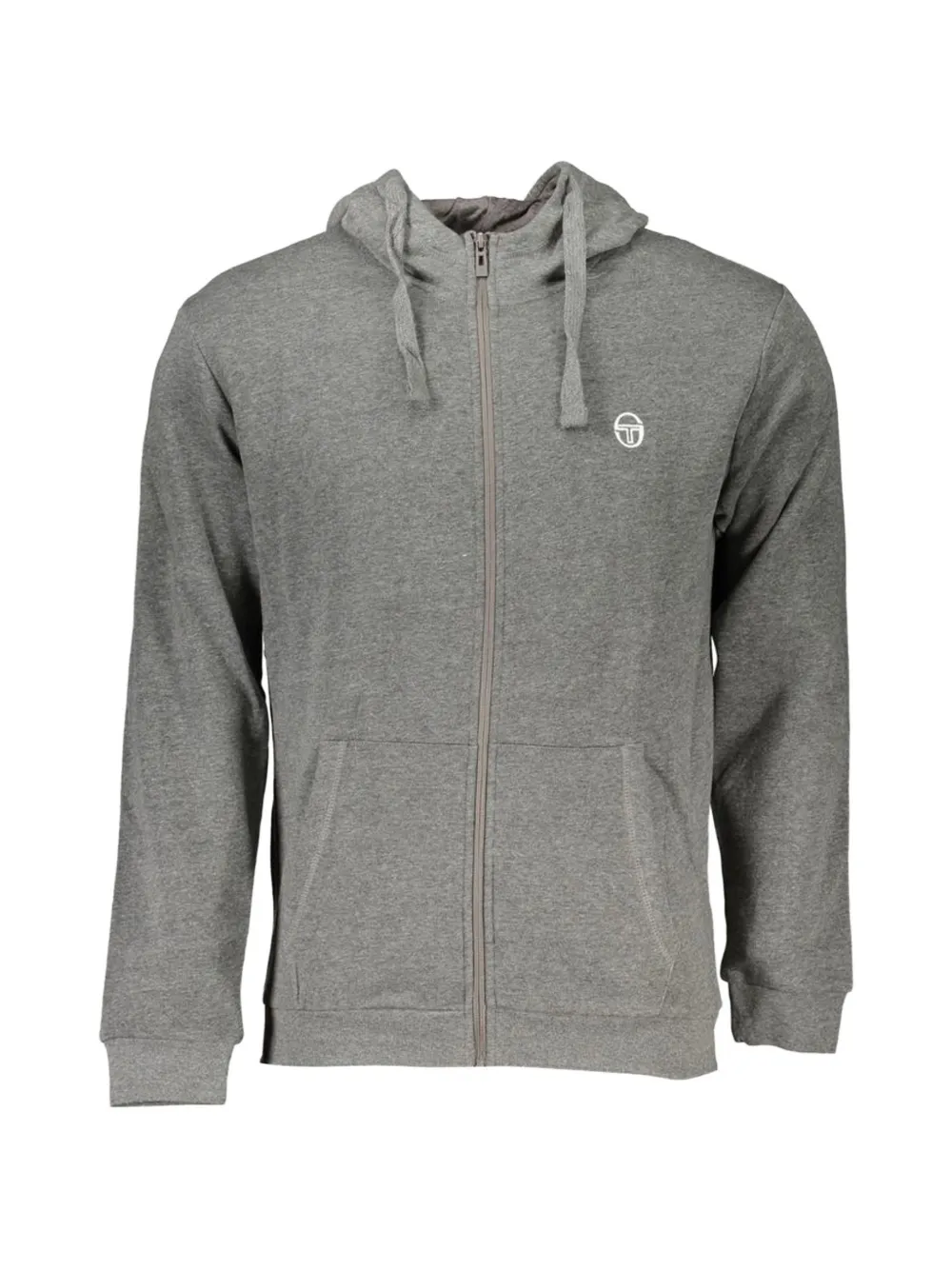Sergio Tacchini zip-up kangaroo-pocket hoodie - Grau