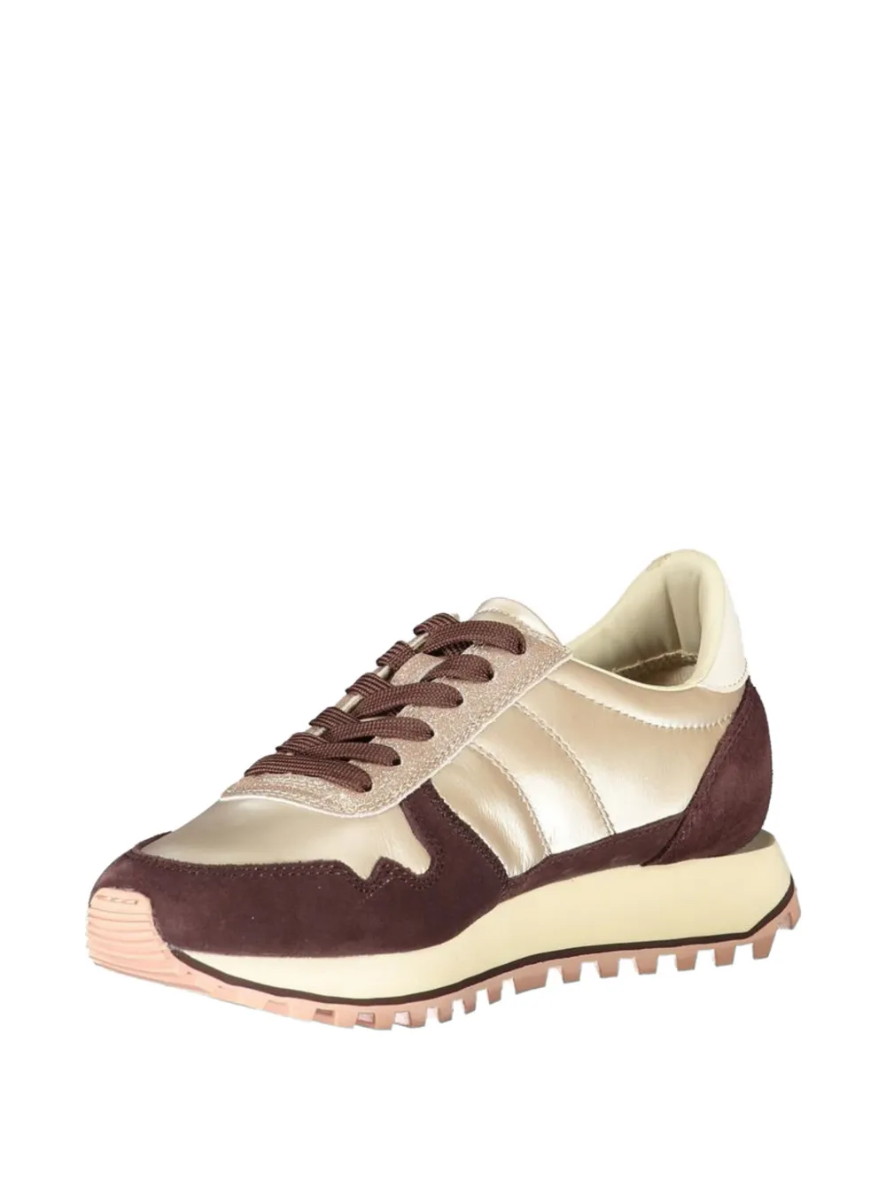 Blauer lace-up sneakers Beige