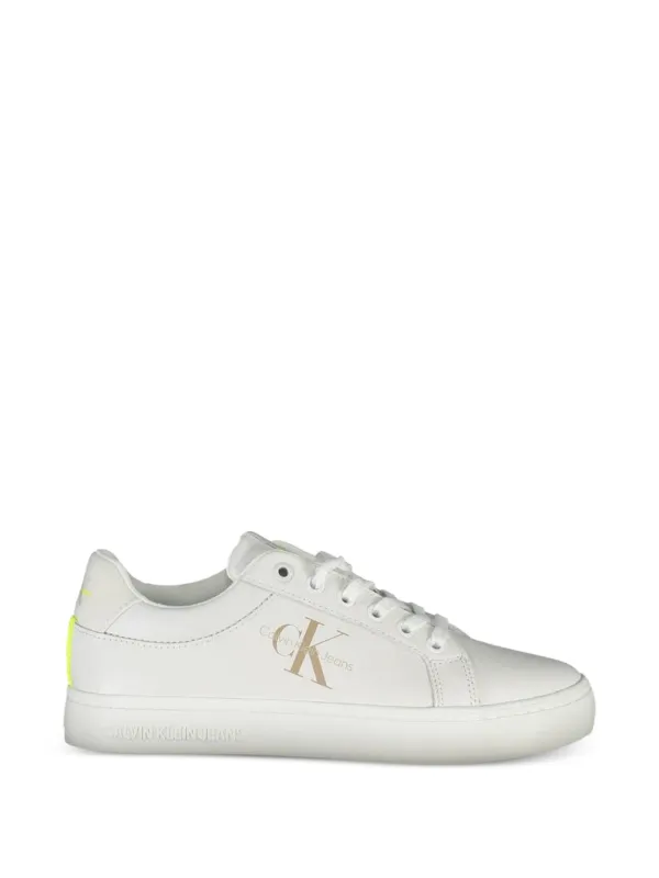 Calvin Klein Logo-detail Low-top Sneakers in White