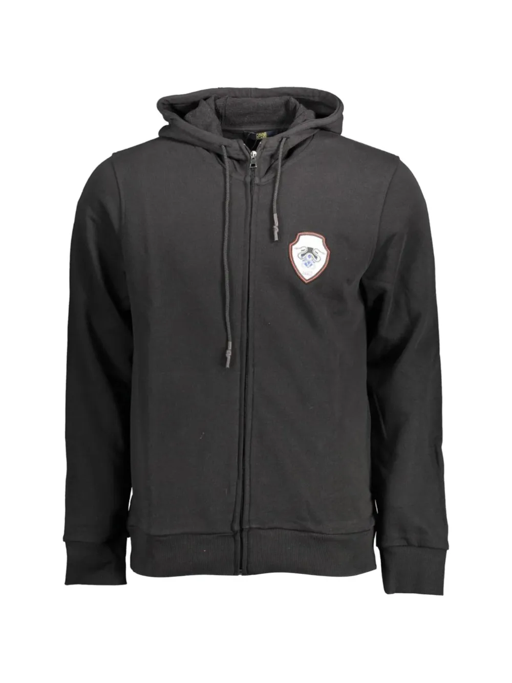 Cavalli Class logo-patch zip-up hoodie | Black | Image 1