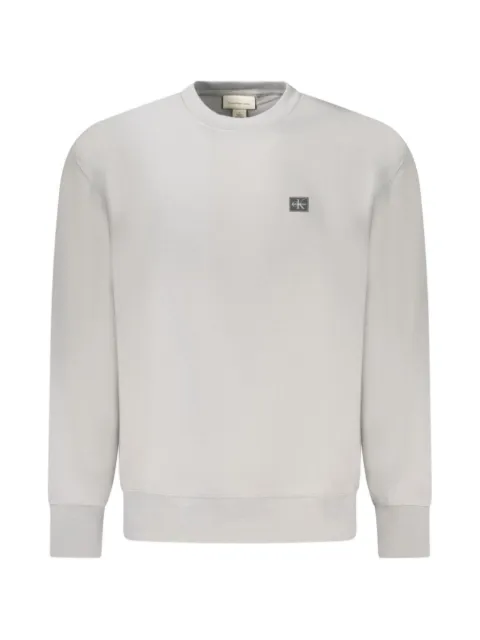 Calvin Klein logo-patch crew-neck sweatshirt