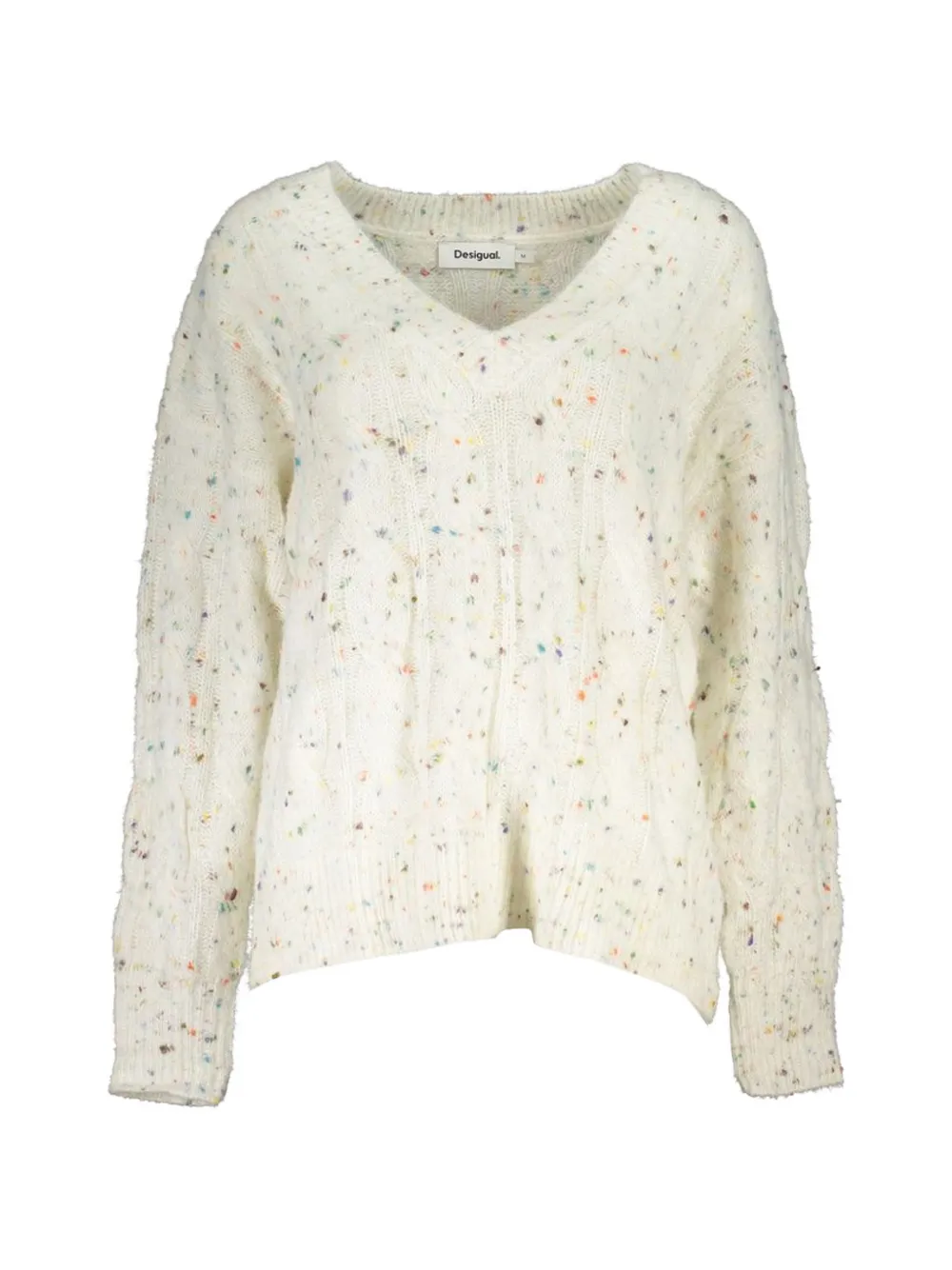 Desigual cable-knit speckled sweater - Toni neutri