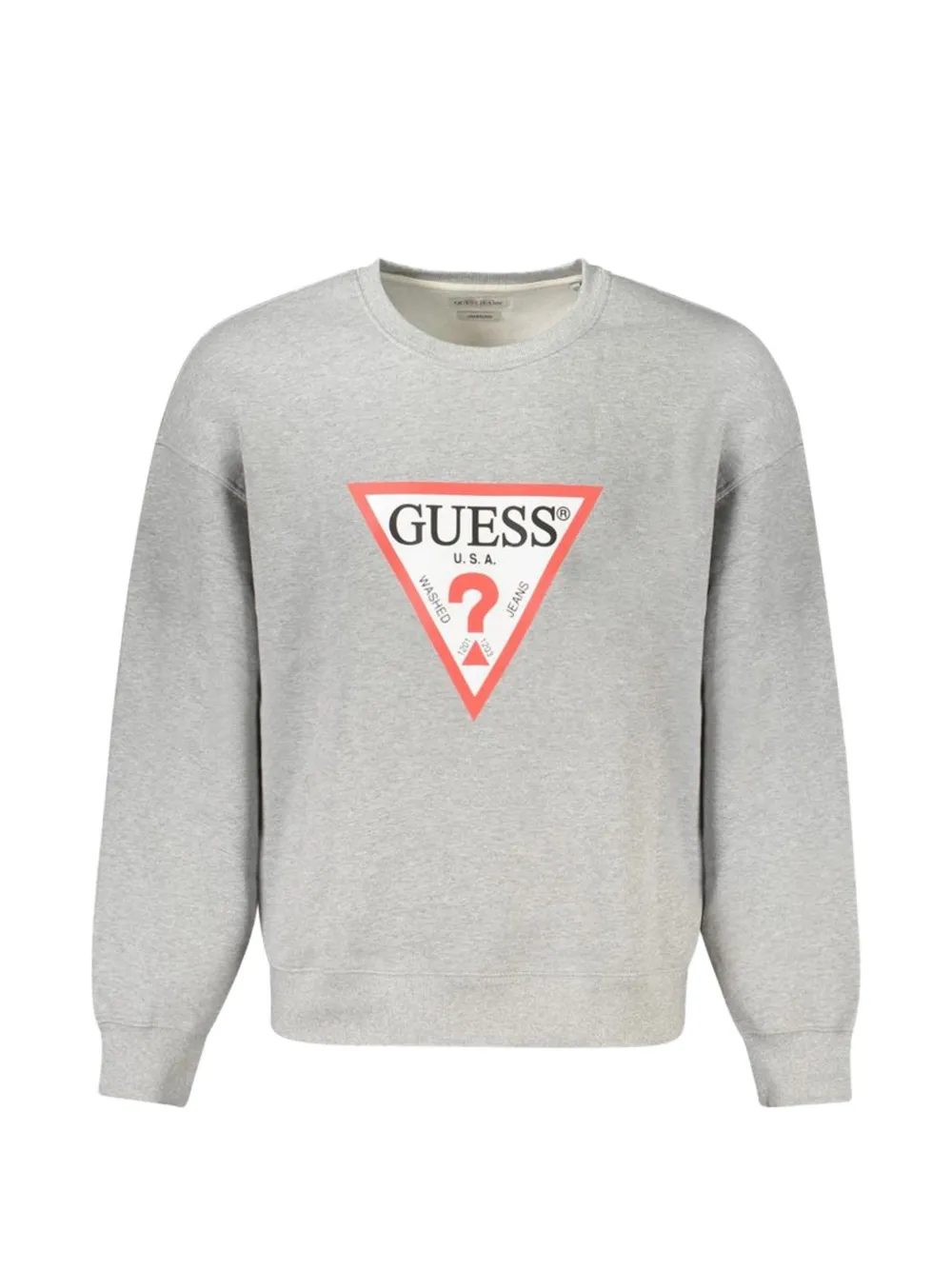 GUESS USA logo-print crew-neck sweatshirt - Grigio