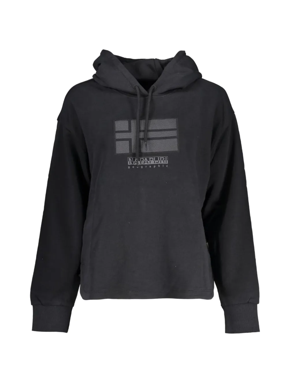 Napapijri logo-print hoodie - Nero