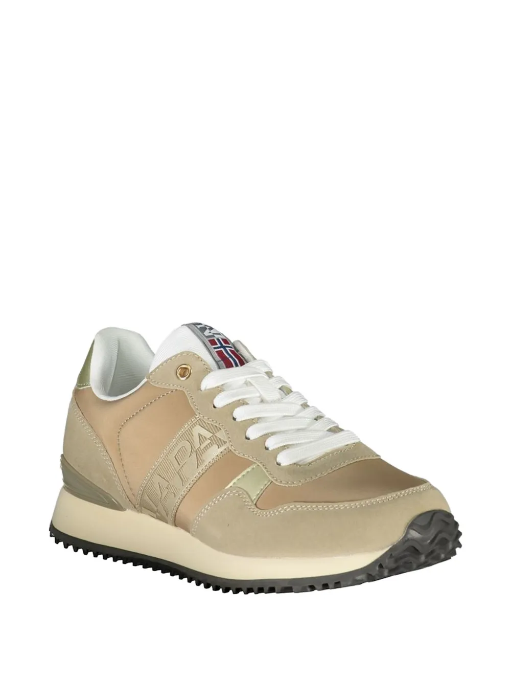 Napapijri Astra logo-print sneakers Beige