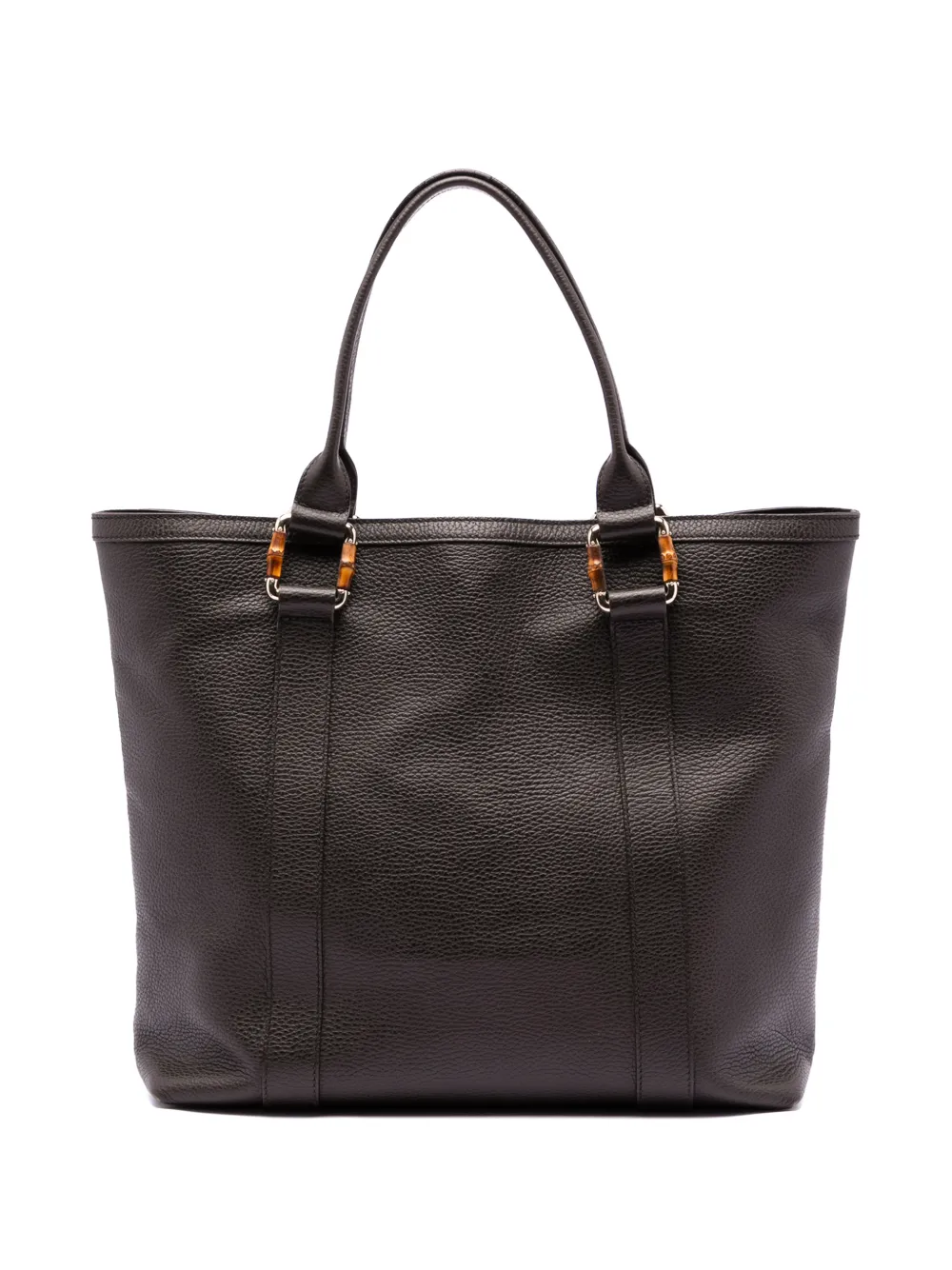 Gucci Pre-Owned 2016-2025 Grained Calfskin Bamboo Shopper tote bag - Marrone