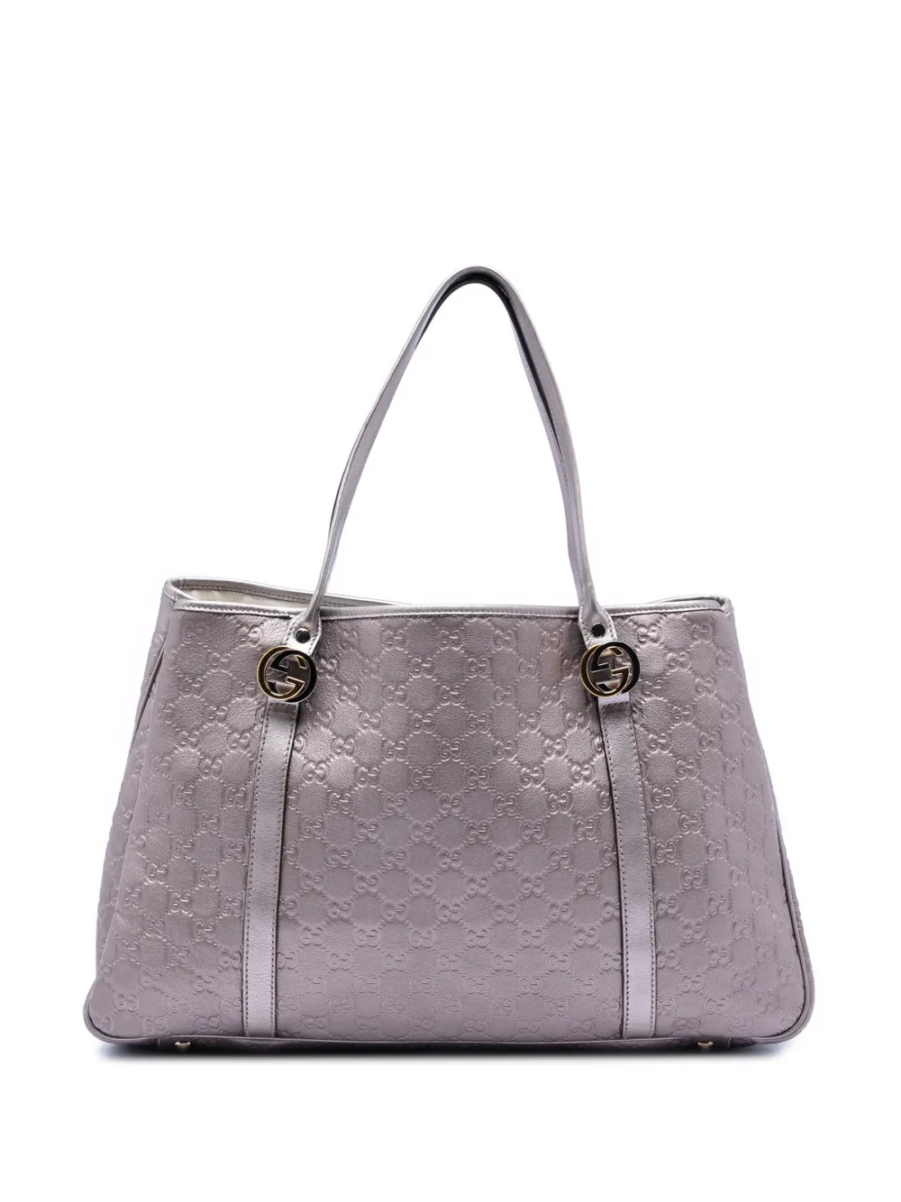 Gucci Pre-Owned 2016-2026 Large Metallic Guccissima Twins tote bag - Viola