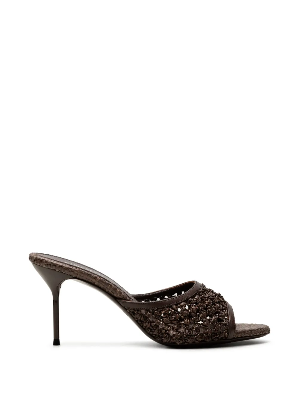 Paris Texas Lidia woven mules - Marrone