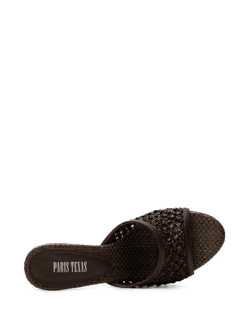 Paris Texas Lidia woven mules Bruin
