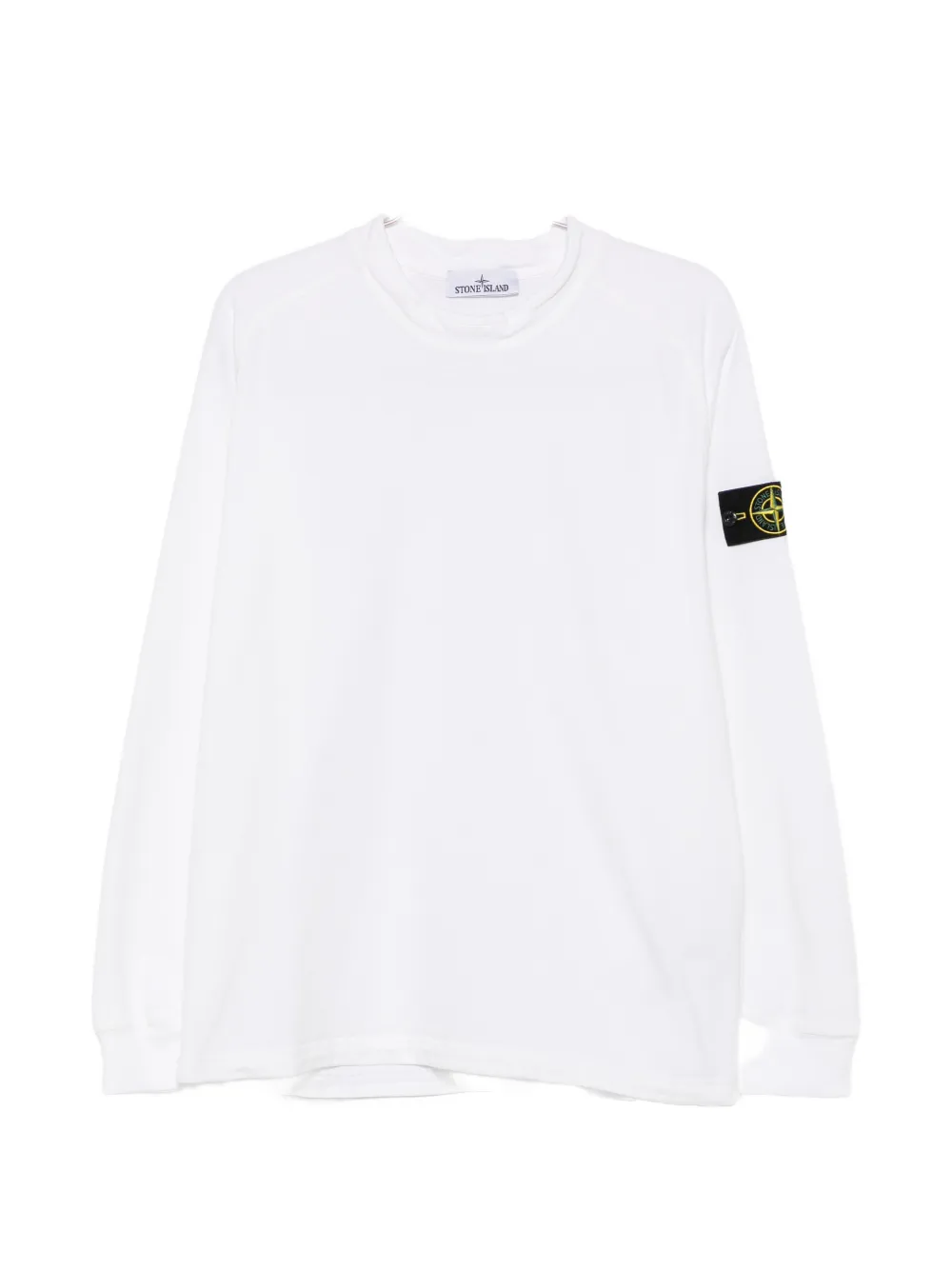 Stone Island logo-patch sweater - Bianco
