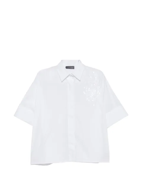 Lorena Antoniazzi t-shirt à sequins brodés