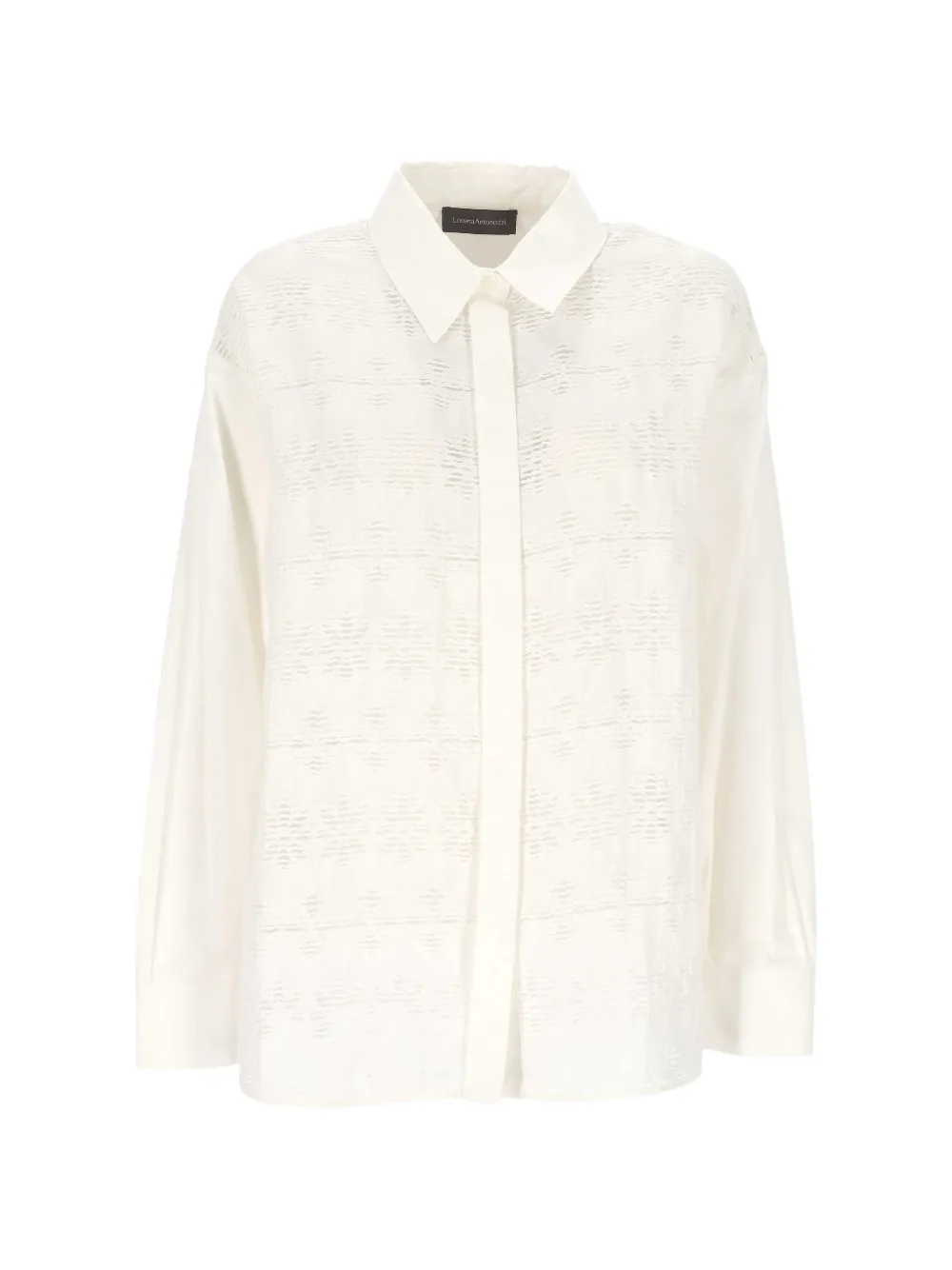 Lorena Antoniazzi fil-coupé long-sleeve shirt - Bianco