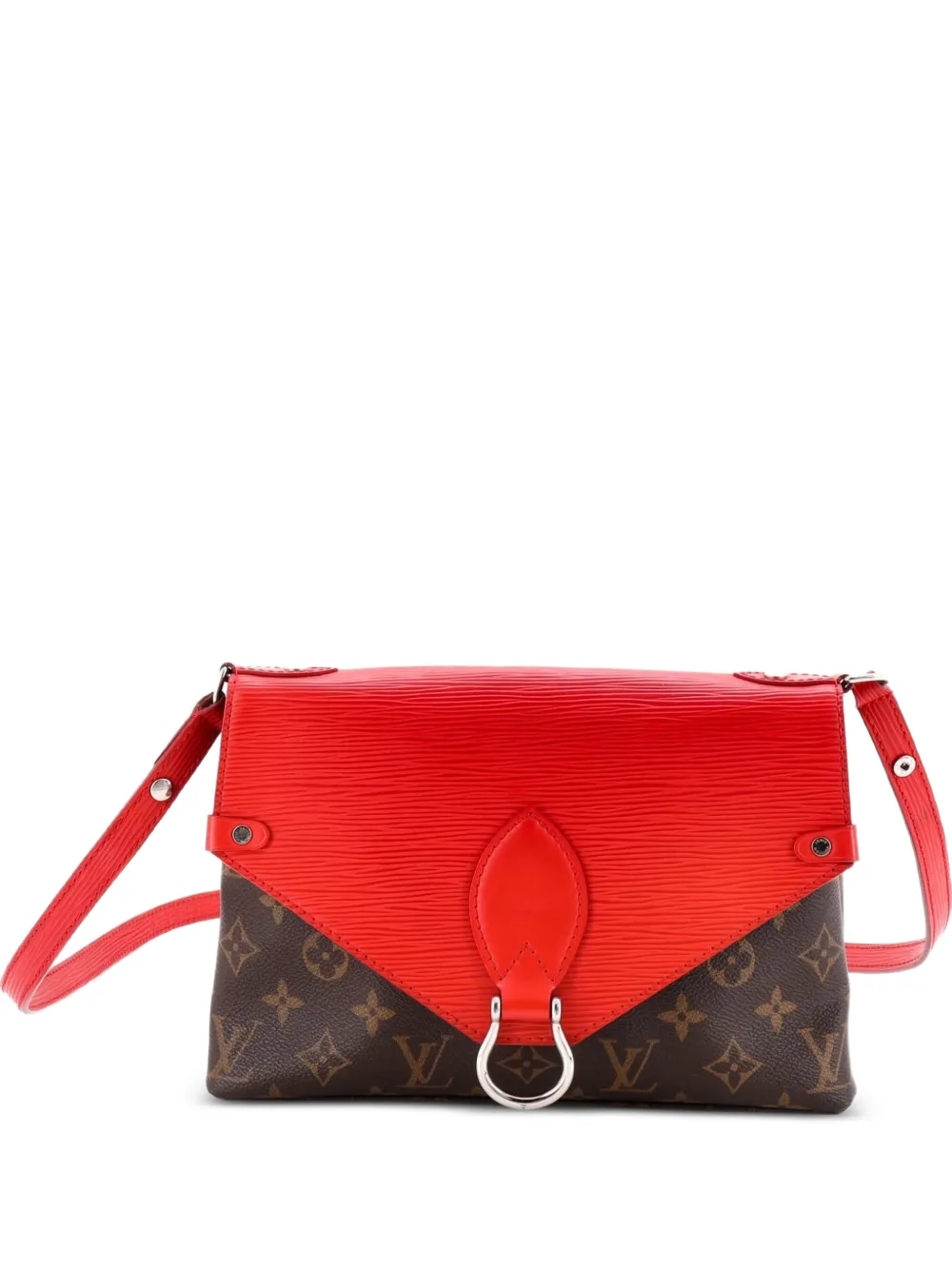 Louis Vuitton Pre-Owned Saint Michel Handbag Monogram Canvas and Epi Leather shoulder bag - Red