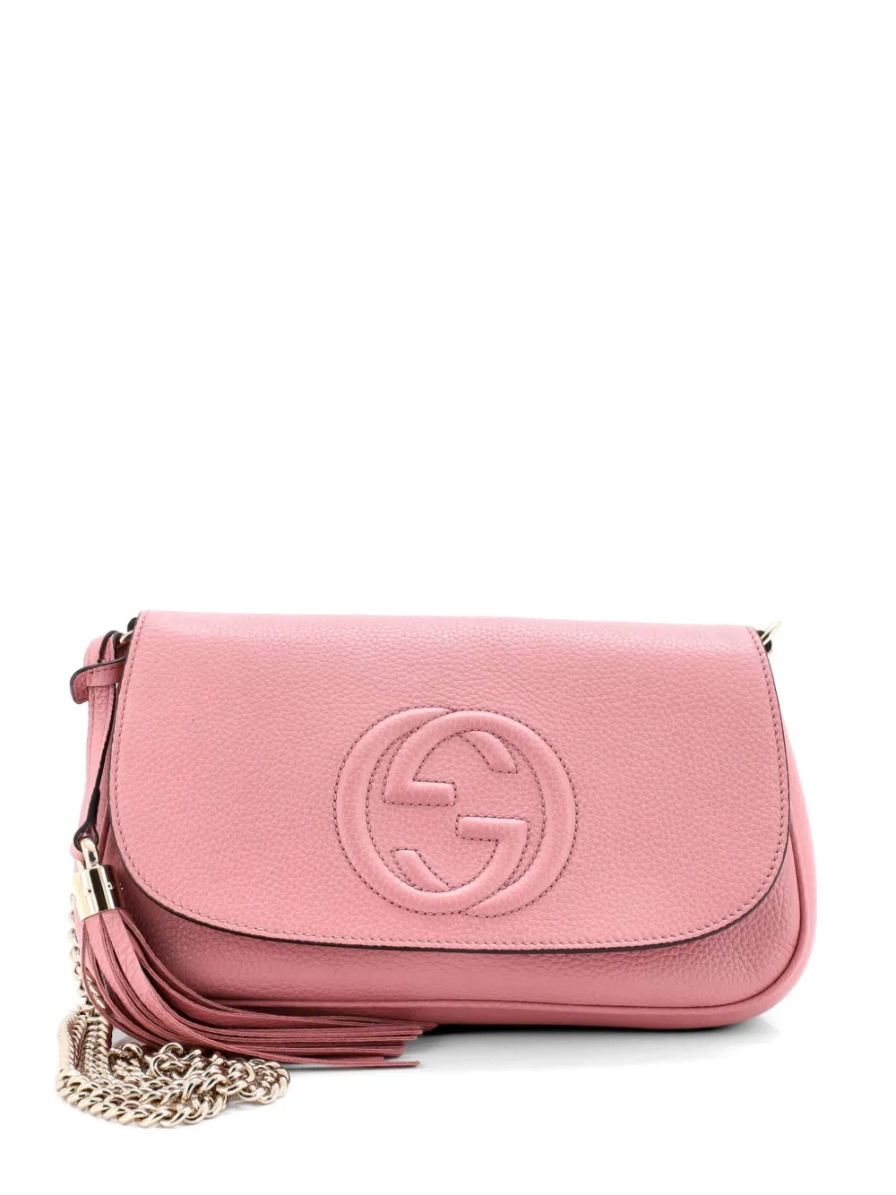 Gucci Pre-Owned Borsa a tracolla Soho media in pelle con catena - Rosa