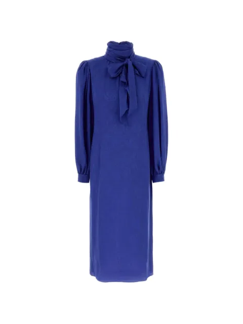 Gucci vestido con espalda abierta y moño en el cuello