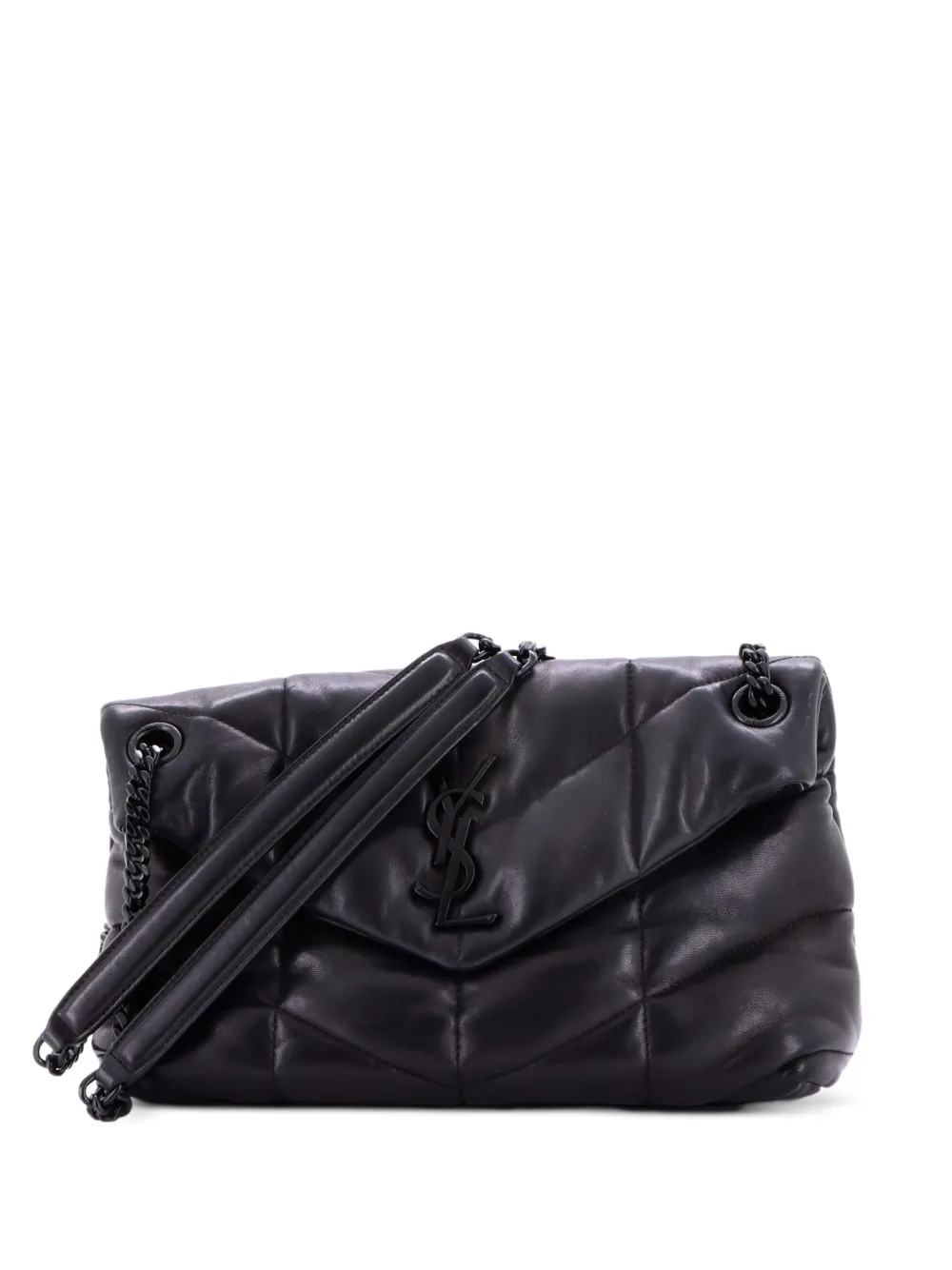 Saint Laurent Pre-Owned Loulou Puffer Shoulder Bag Quilted Leather Small crossbody bag - Nero