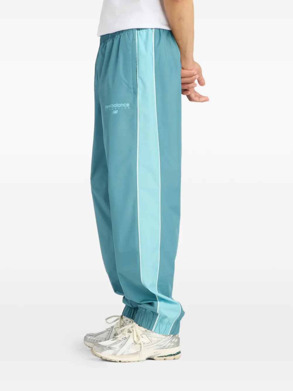 New Balance Trackside Woven trainingsbroek Blauw