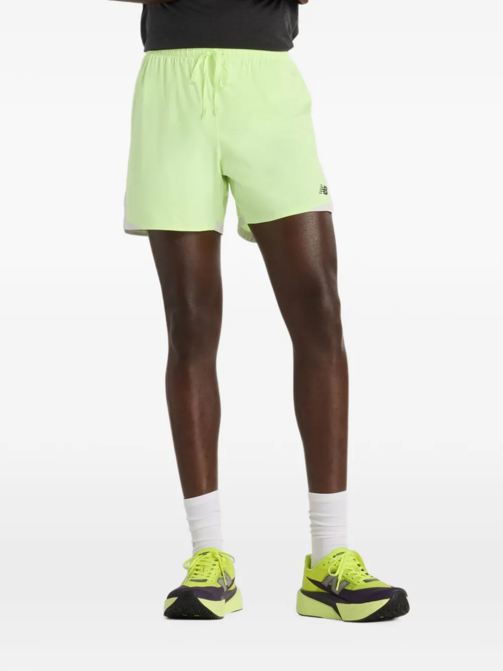 New Balance Trackside Fleece sweater met ronde hals Paars