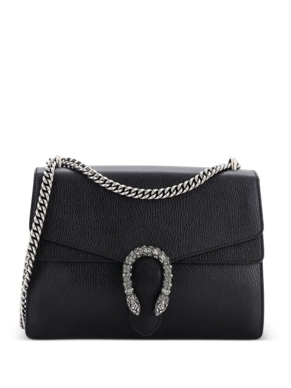 Gucci Pre-owned Dionysus Bag Leather Medium Shoulder Bag in Black