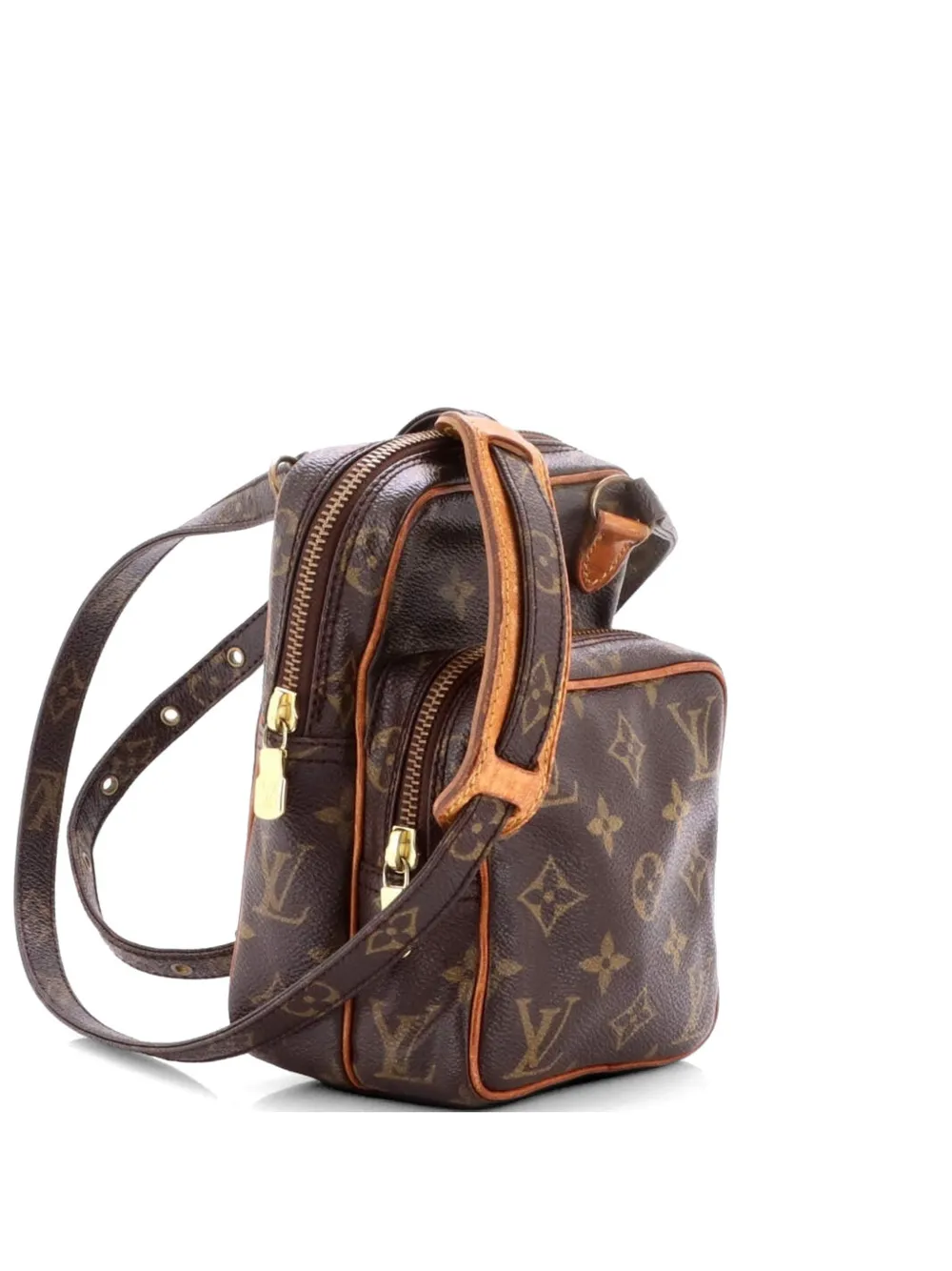 Louis Vuitton Pre-Owned Borsa a tracolla Amazone mini in tela con monogramma - Marrone