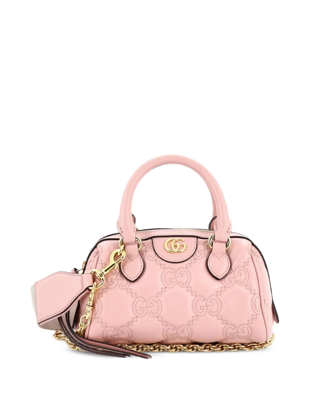 Gucci Pre-Owned Ophidia Convertible Boston Top Handle Bag GG Matelasse Leather Mini crossbody bag - Rosa