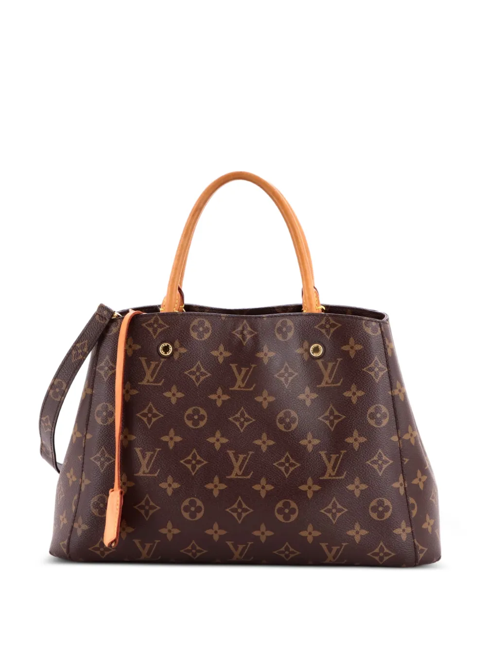 Louis Vuitton Pre-Owned Borsa tote Montaigne MM in tela con monogramma - Marrone