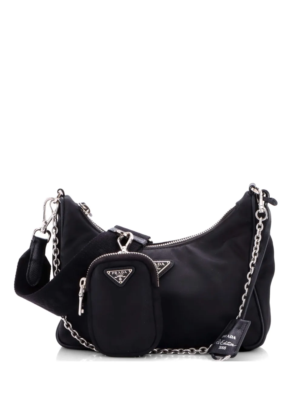Prada Pre-Owned Re-Edition 2005 Shoulder Bag Tessuto Small crossbody bag - Nero