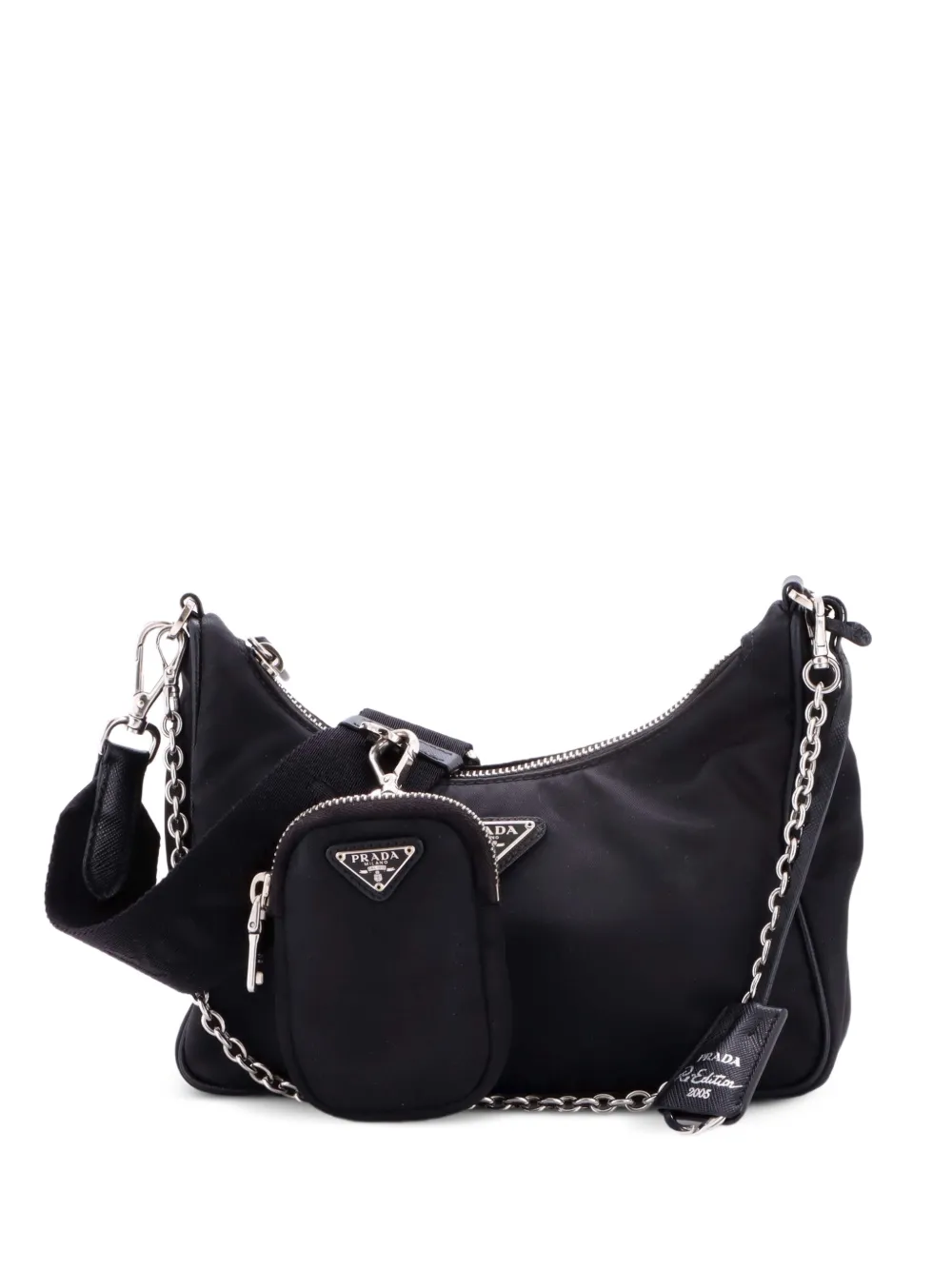Prada Pre-Owned Re-Edition 2005 Shoulder Bag Tessuto Small crossbody bag - Schwarz