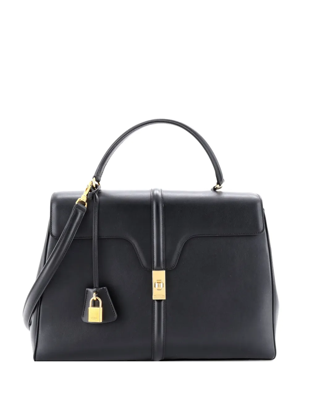 Celine Pre-Owned 16 Top Handle Bag Smooth Calfskin Large shoulder bag - Nero