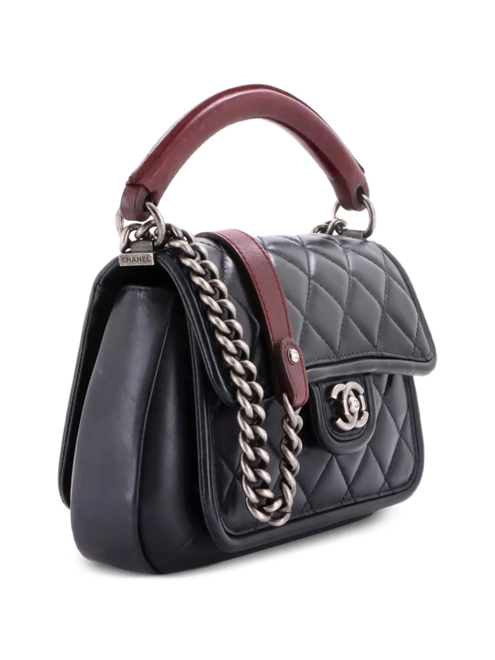 CHANEL Pre-Owned Prestige Flap Bag Quilted Calfskin Medium satchel - Nero