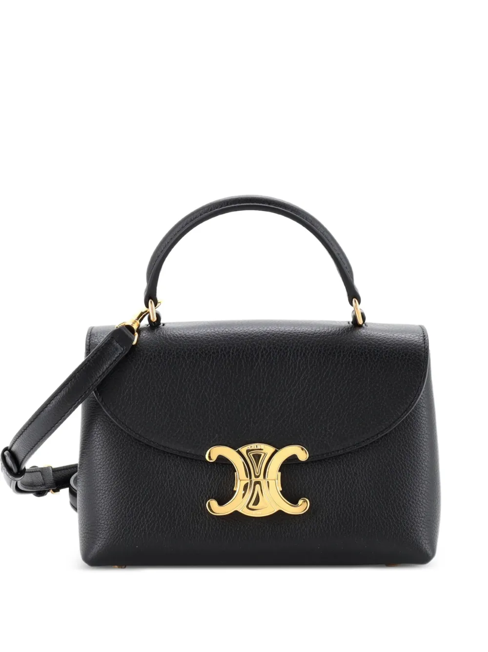 Celine Pre-Owned Nino Top Handle Bag Leather Teen satchel - Nero