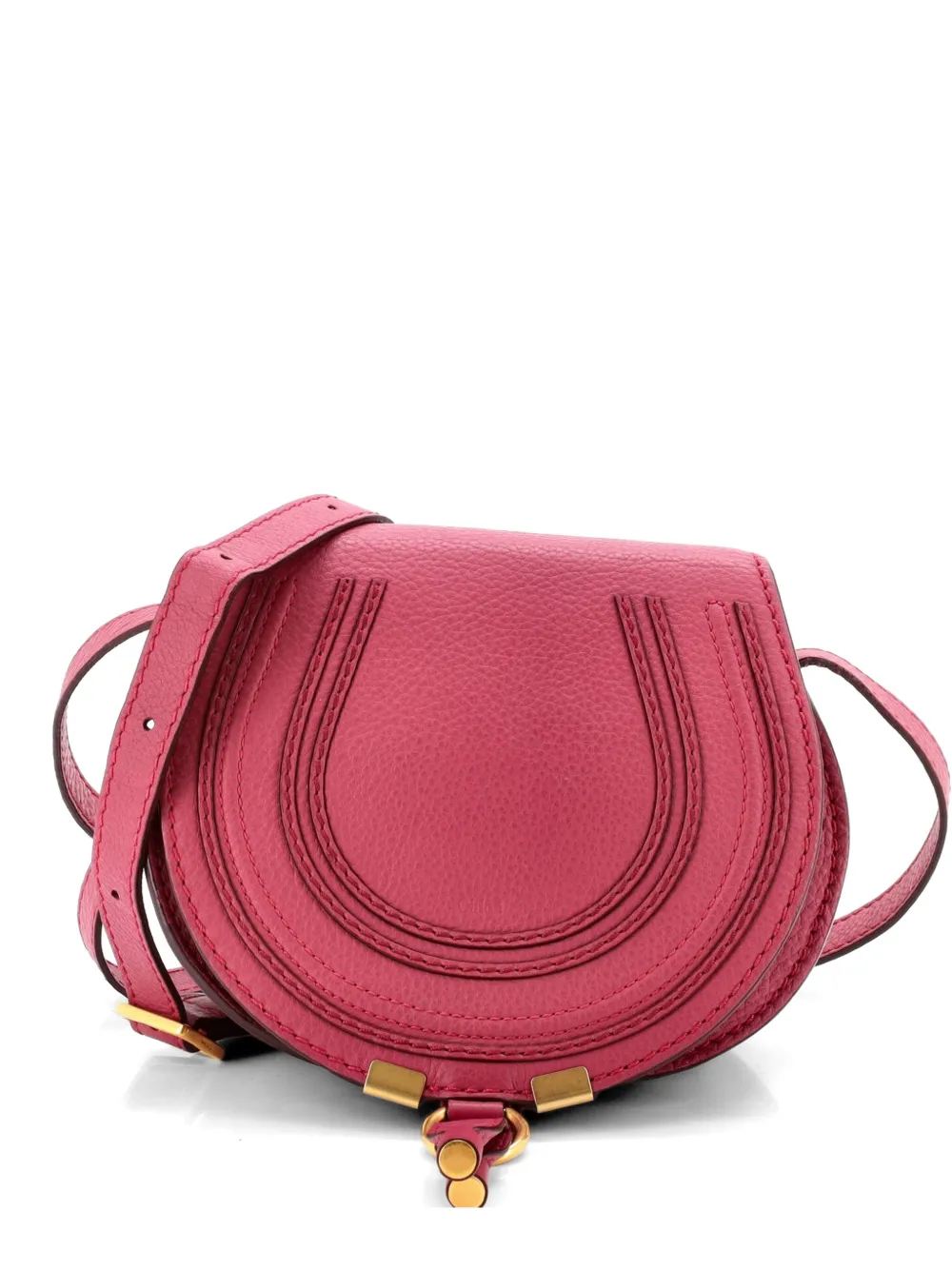 Chloé Pre-Owned Marcie Leather Mini crossbody bag - Rosa