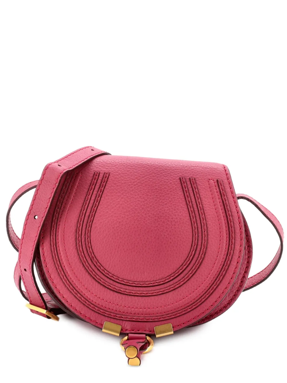 Chloé Pre-Owned Marcie Leather Mini crossbody bag - Rosa
