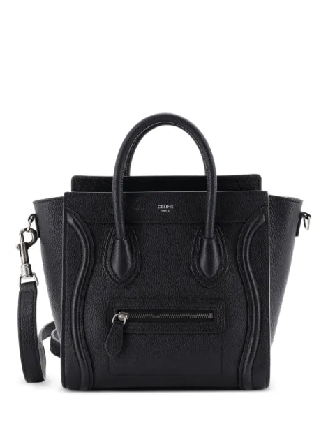 Celine Pre-Owned Luggage Bag Grainy Leather Nano crossbody bag