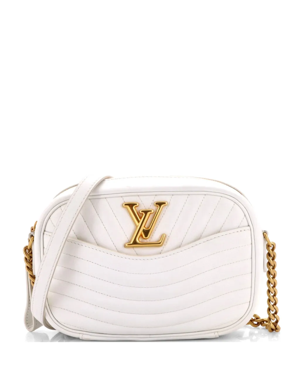 Louis Vuitton Pre-Owned New Wave Camera Bag Quilted Leather crossbody bag - Bianco
