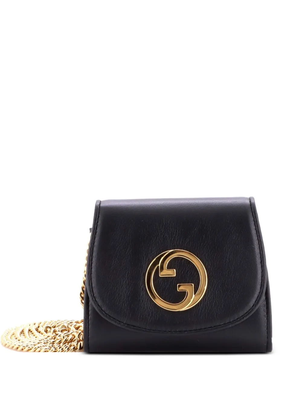 Gucci Pre-Owned Blondie NM Wallet on Chain Leather Medium crossbody bag - Nero