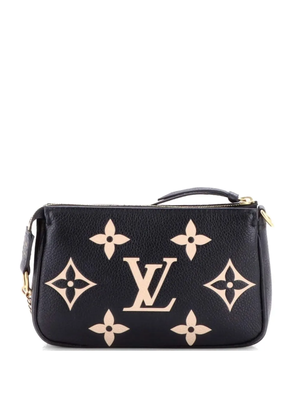 Louis Vuitton Pre-Owned Clutch Pochette Accessoires mini bicolore in pelle Monogram Empreinte Giant - Nero