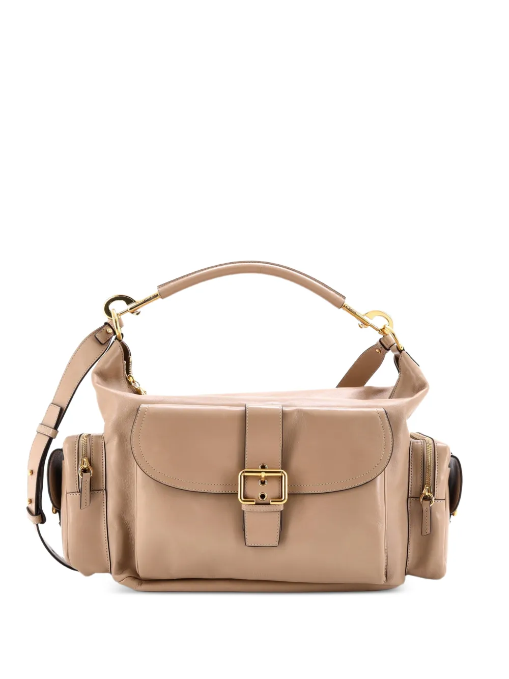 Chloé Pre-Owned Camera Leather Large shoulder bag - Toni neutri