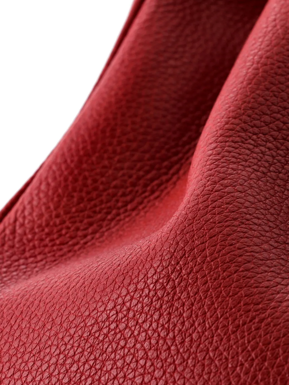 Celine Pre-owned 16 Top Handle Bag Grained Calfskin Medium Shoulder Bag in Red, view 5