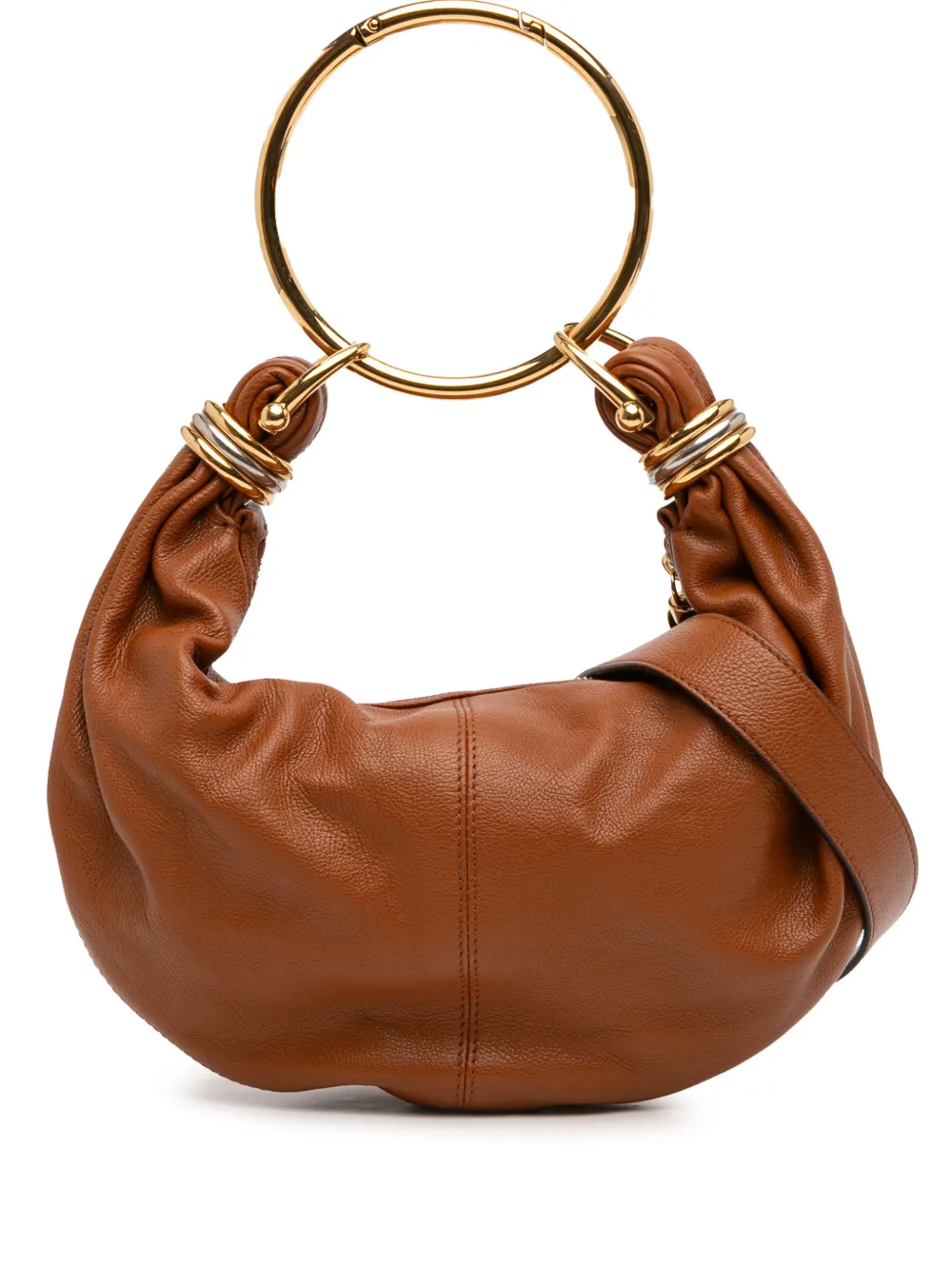 Chloé Pre-Owned 2010-2025 Small Leather Bracelet Hobo satchel - Marrone