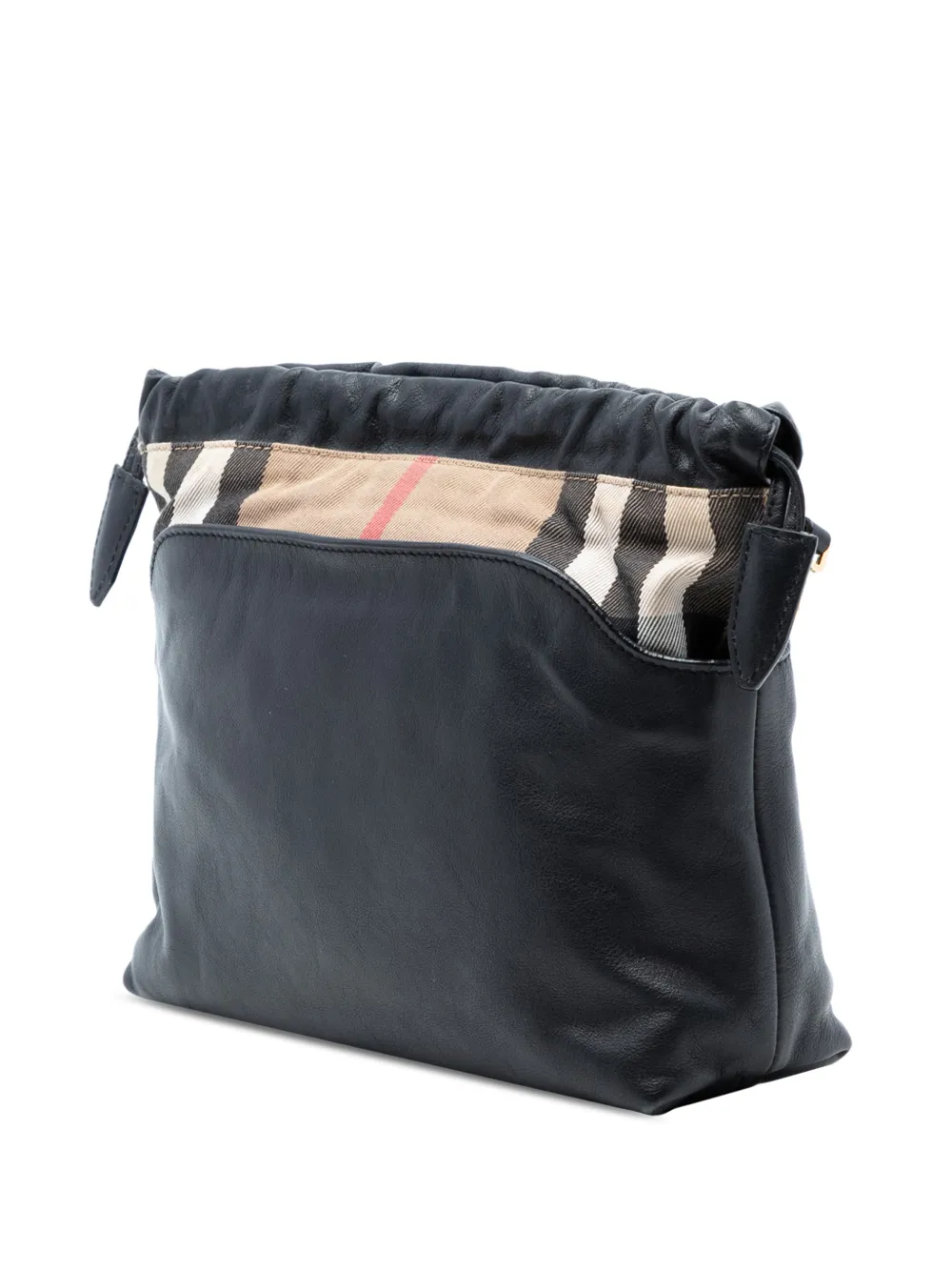  Burberry Pre-owned Bandolera Little Crush De Lona Y Piel De Becerro Con Motivo House Check 2000-2017 - Negro 