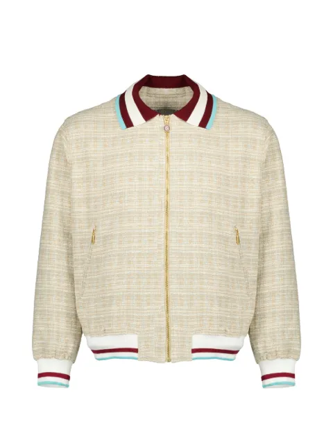 Drôle De Monsieur tweed zip-up jacket