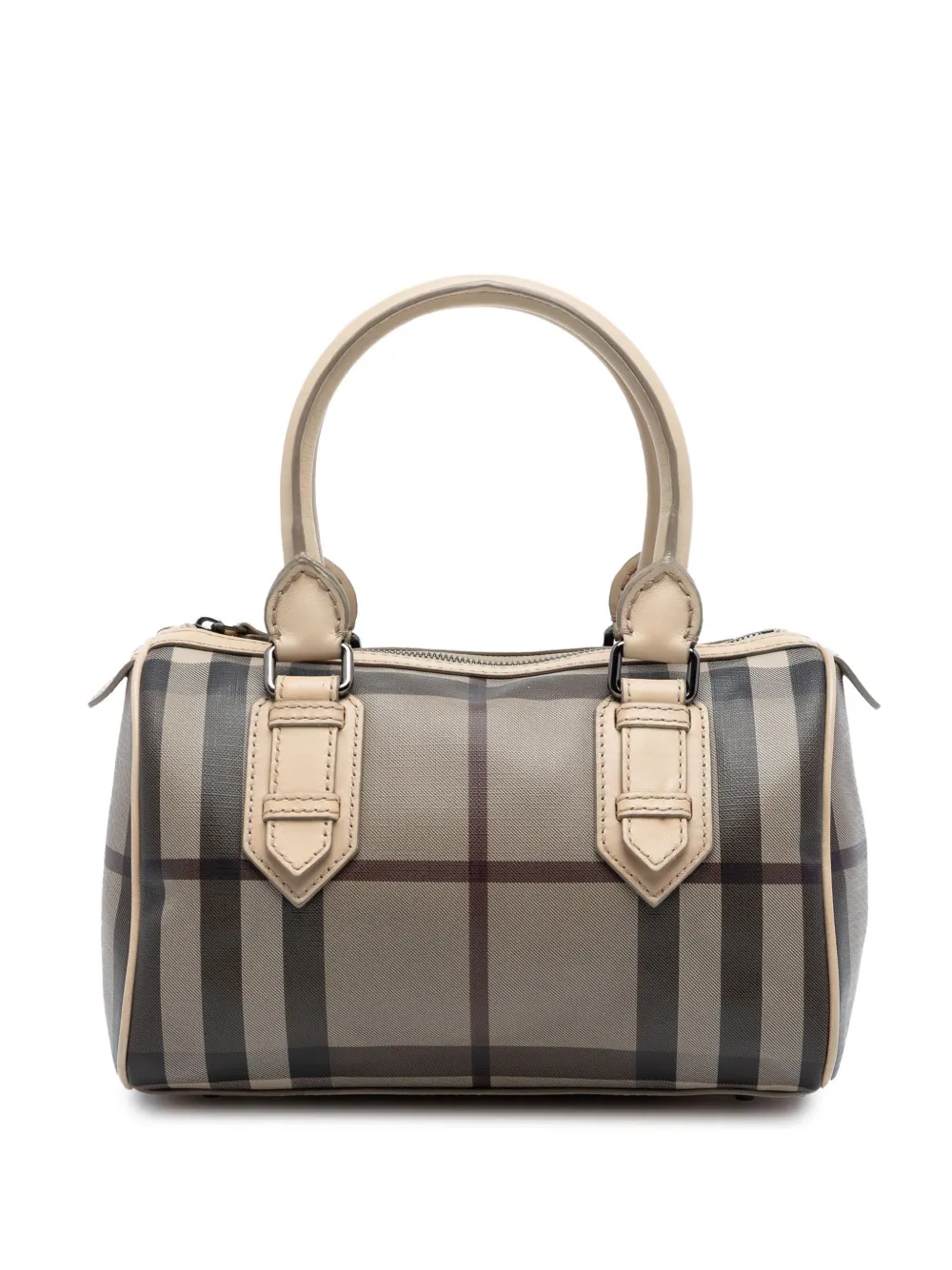 Burberry Pre-Owned 2000-2017 Smoke Check Coated Canvas Chester boston bag - Braun