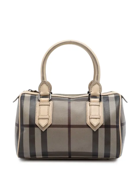Burberry Pre-Owned 2000-2017 Smoke Check Coated Canvas Chester boston bag
